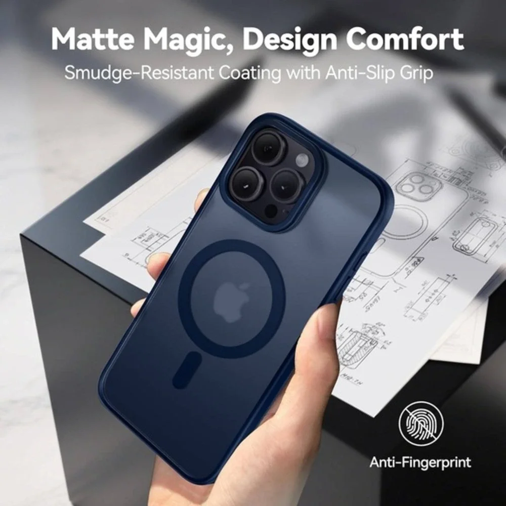 Casekoo Stash Stand & Mag Safe Iphone 15 Pro Deep‎ Sea Blue (5148)
